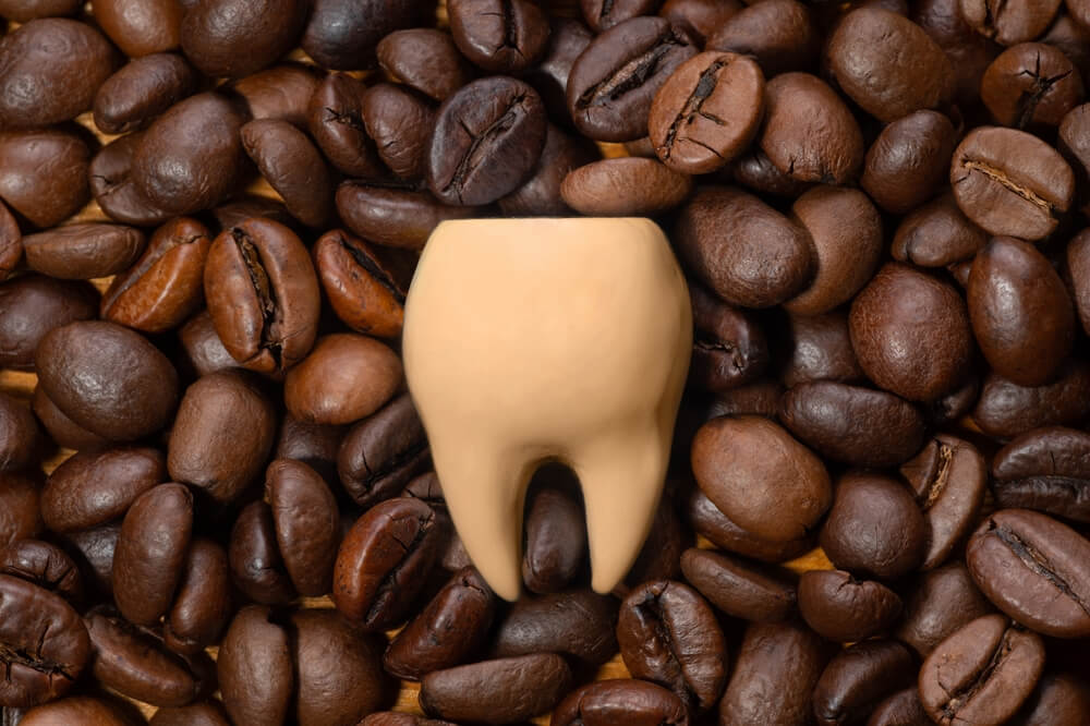 get rid of coffee stains on teeth